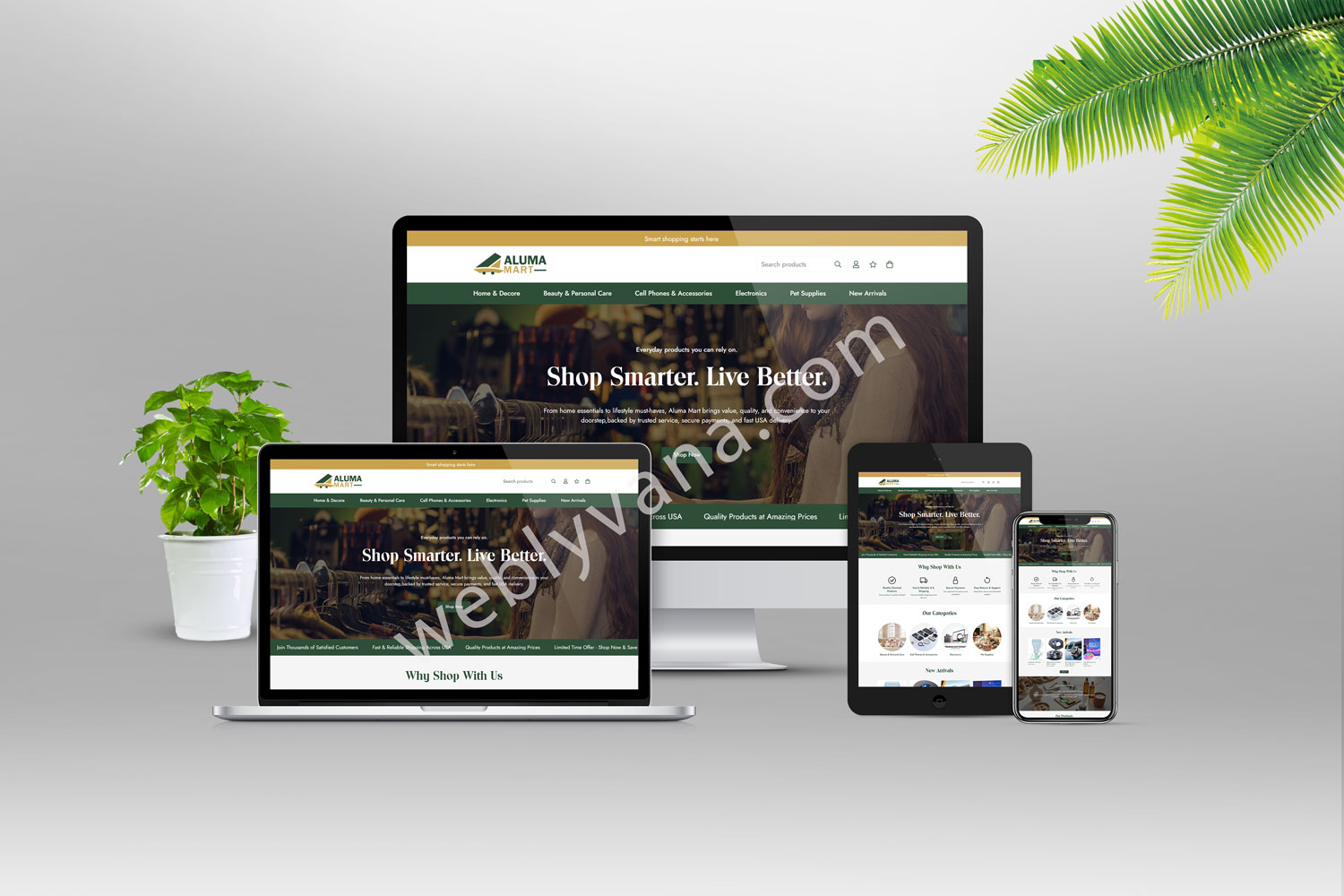 WordPress & Shopify Website